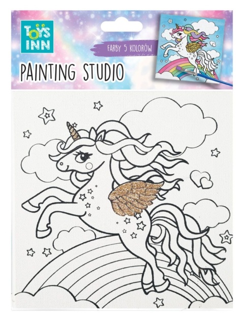 Zestaw do malowania CANVAS Unicorn Rainbow Stnux