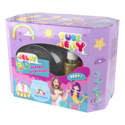 Zestaw Tubi Jelly 8 kolorów + duże akwarium - Syrenka Zestaw Tubi Jelly 8 kolorów + duże akwarium - Syrenka