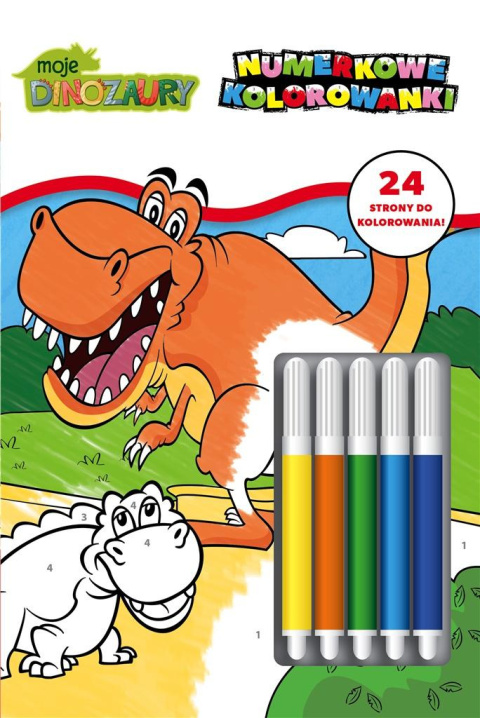 Dinozaury- Numerkowe kolorowanki Dinozaury- Numerkowe kolorowanki