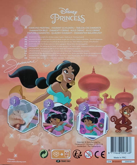 MOZAIKA DIAMENTOWA DISNEY KSIĘŻNICZKI DŻASMINA