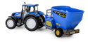 Traktor New Holland T5 z prasą do słomy