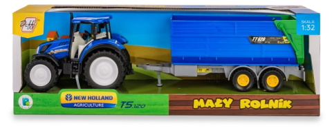 Traktor New Holland T5 z przyczepą wywrotką Traktor New Holland T5 z przyczepą wywrotką