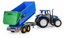Traktor New Holland T5 z przyczepą wywrotką