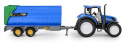 Traktor New Holland T5 z przyczepą wywrotką