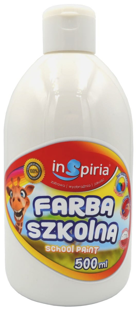 INSPIRIA FARBA SZKOLNA 500ML 7932 BIAŁA