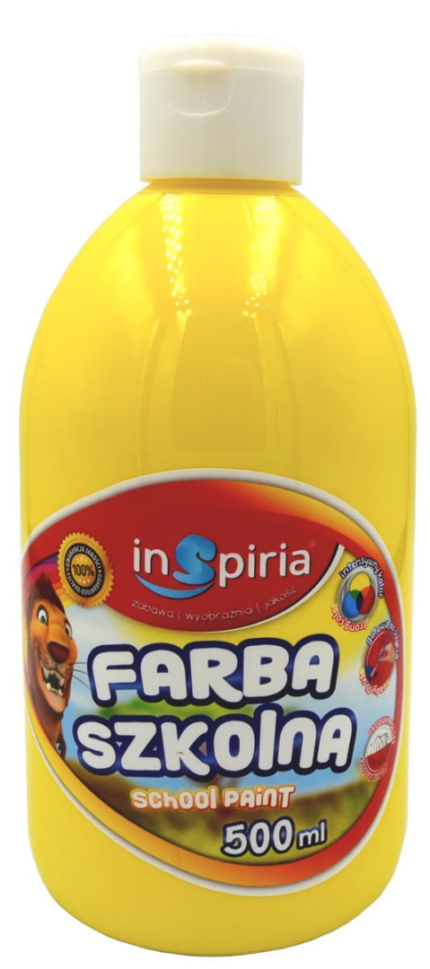 INSPIRIA FARBA SZKOLNA 500ML 8014 ŻÓŁTA