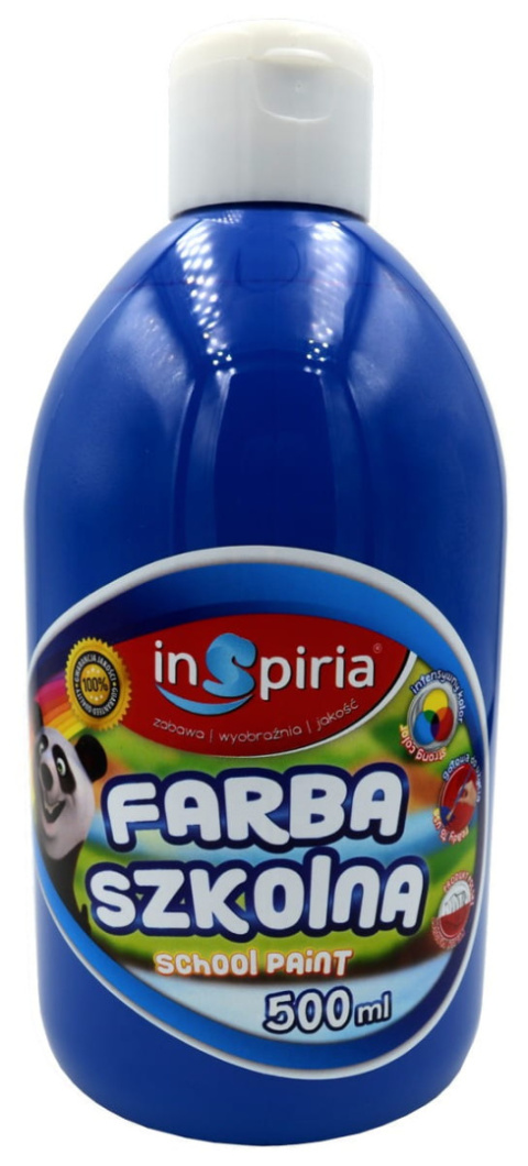 INSPIRIA FARBA SZKOLNA 500ML 8250 CIEMNONIEBIESKA