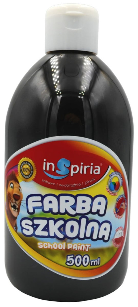 INSPIRIA FARBA SZKOLNA 500ML 8410 CZARNA