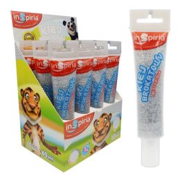 INSPIRIA KLEJ BROKATOWY 40 ML 7529 - SREBRNY