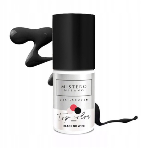 TOP I LAKIER HYBRYDOWY do paznokci 2w1 BLACK to wipe 1507 7ml TOP I LAKIER HYBRYDOWY do paznokci 2w1 BLACK to wipe 1507 7ml