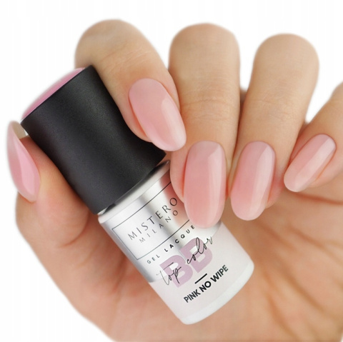 TOP NO WIPE HYBRYDOWY do paznokci BB Pink Mistero Milano 7ml 1491/7