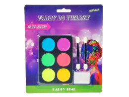 farby do malowania twarzy; 20x17cm pastelowe