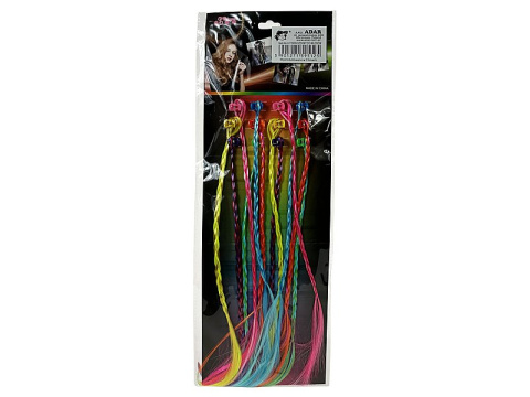 Warkoczyki doczepiane ze spinką, 12 kosmyków; 48x16cm