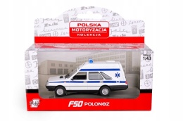 FSO Polonez Cargo Caro Ambulans Karetka PRL model 1:43 samochód pogotowie