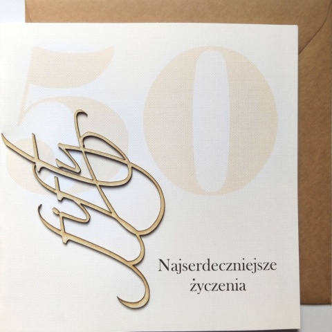 Kartka okolicznościowa Urodzinowa 50
