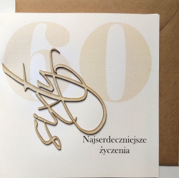 Kartka okolicznościowa Urodzinowa 60