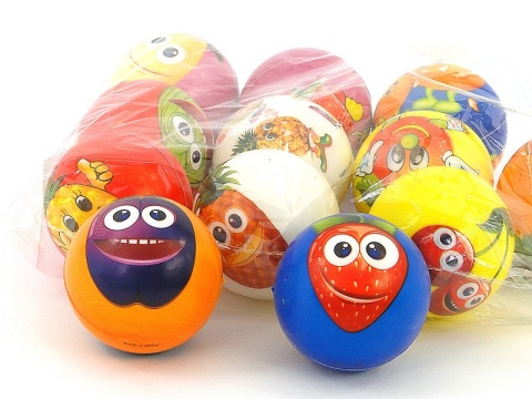 piłeczka piankowa śred.6cm, owoce