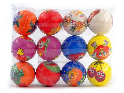 piłeczka piankowa śred.6cm, owoce