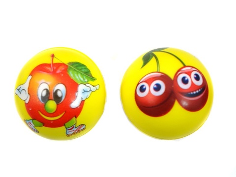 piłeczka piankowa śred.6cm, owoce