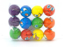 Piłeczki piankowe miękkie buźki kolorowe, śred. 6cm buźki