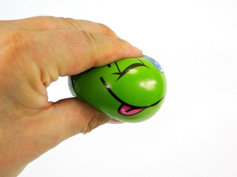 Piłeczki piankowe miękkie buźki kolorowe, śred. 6cm buźki