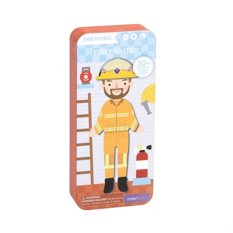 Podróżne puzzle magnetyczne - Strażak