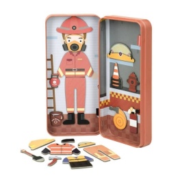 Podróżne puzzle magnetyczne - Strażak