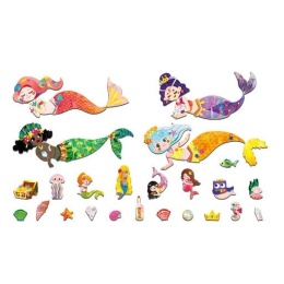 Podróżne puzzle magnetyczne - Syrenki