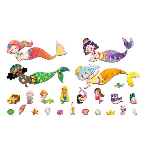 Podróżne puzzle magnetyczne - Syrenki
