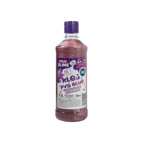 KLEJ PVA BROKATOWY -FIOLETOWY 500 ml