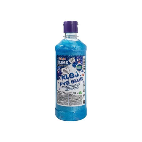 KLEJ PVA BROKATOWY - NIEBIESKI 500 ml