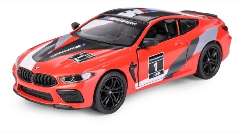 KT 5" BMW M8 Competition Coupe (Livery Edition)/red 1:38