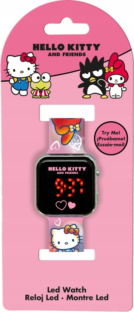 Zegarek na ręke Hello Kitty z kalendarzem