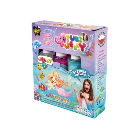 Zestaw Tubi Jelly 3 kolory - Syrenka
